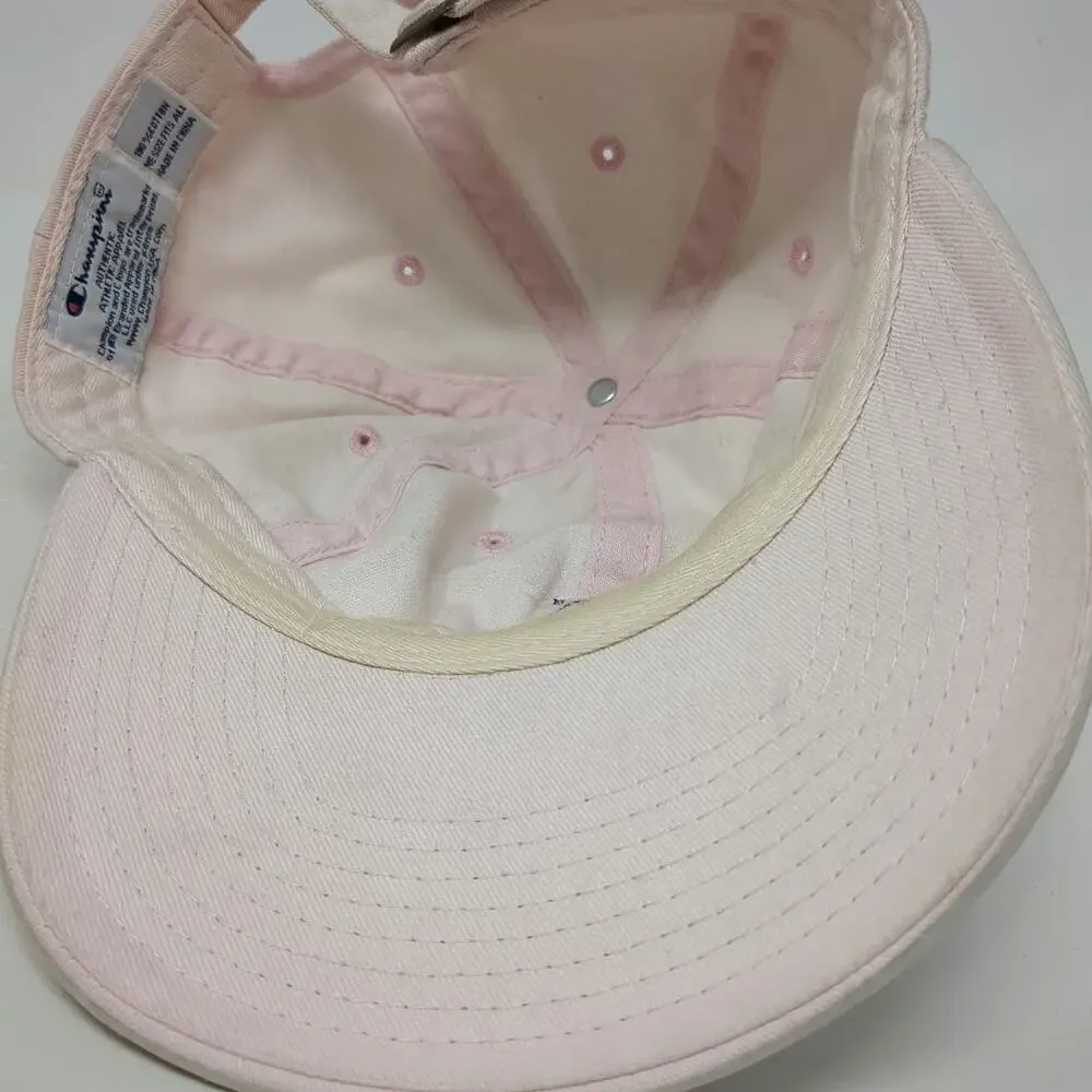 Champion Baseball Cap Pink One Size Paddleboard SUP Embroidered Logo Cotton Hat